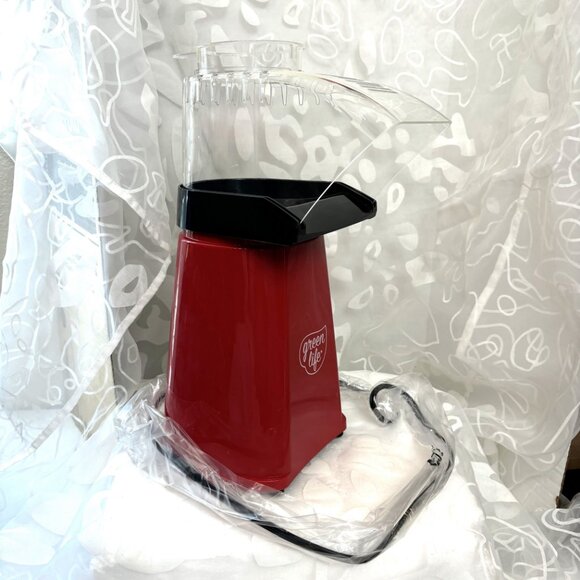 GreenLife Electric Hot Air Corn Popper w/ Measuring Cup & Butter Melting Tray - Picture 6 of 13
